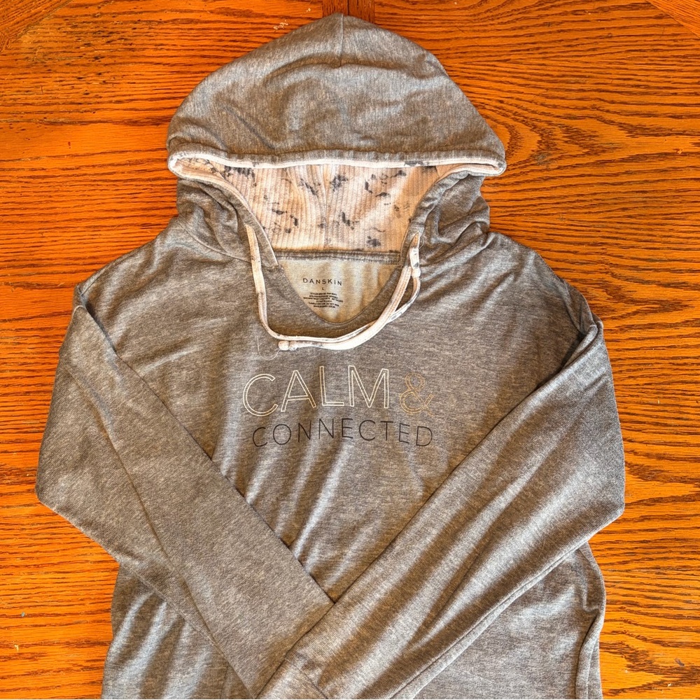 Danskin Gray Hooded Sweatshirt